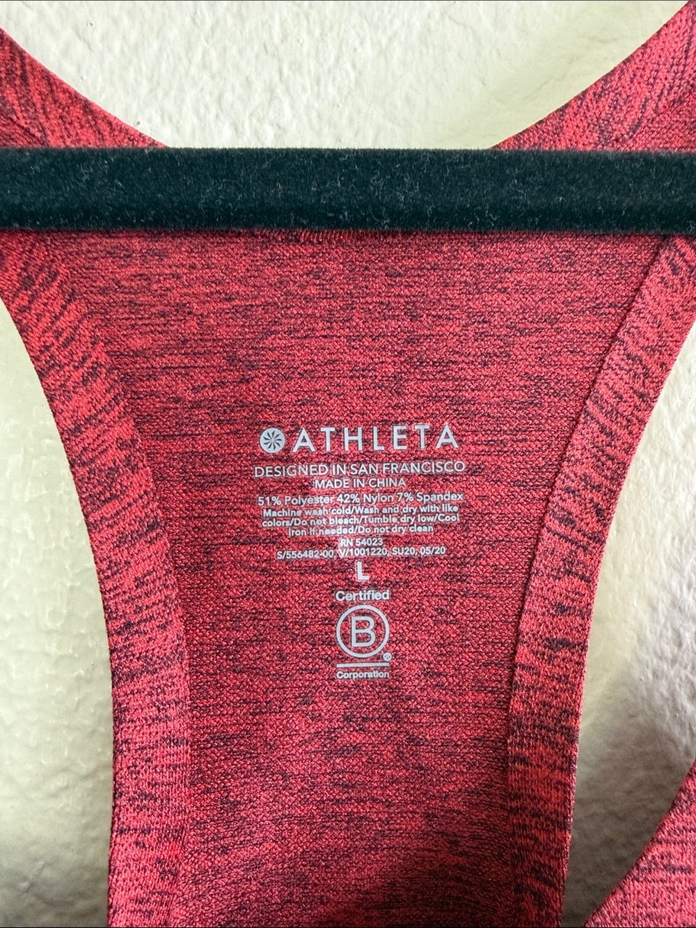 Athleta women’s relay bodysuit Sz XL ombré red blue EUC - Picture 3 of 5